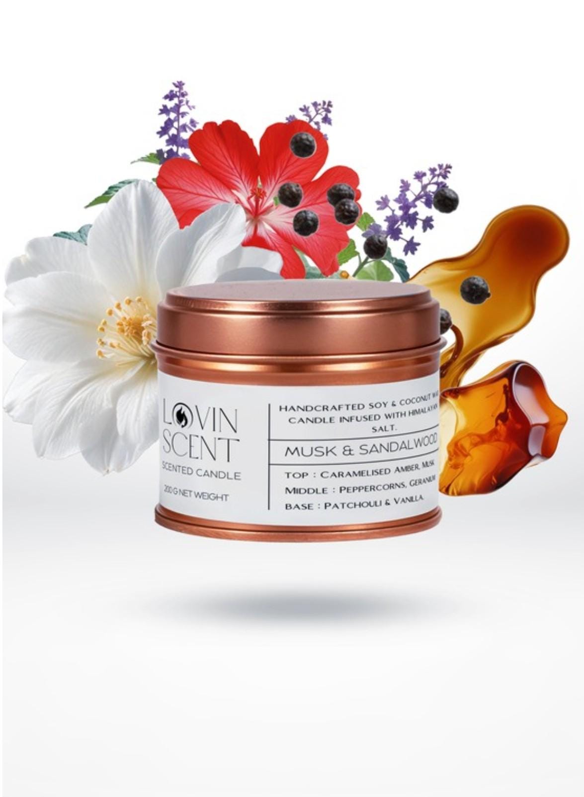 Cosmetic container with floral and honeycomb elements on a white background